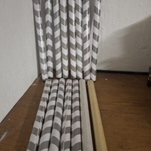 Set of 16 Rolls — Grey & White Chevron Adhesive Contact Paper