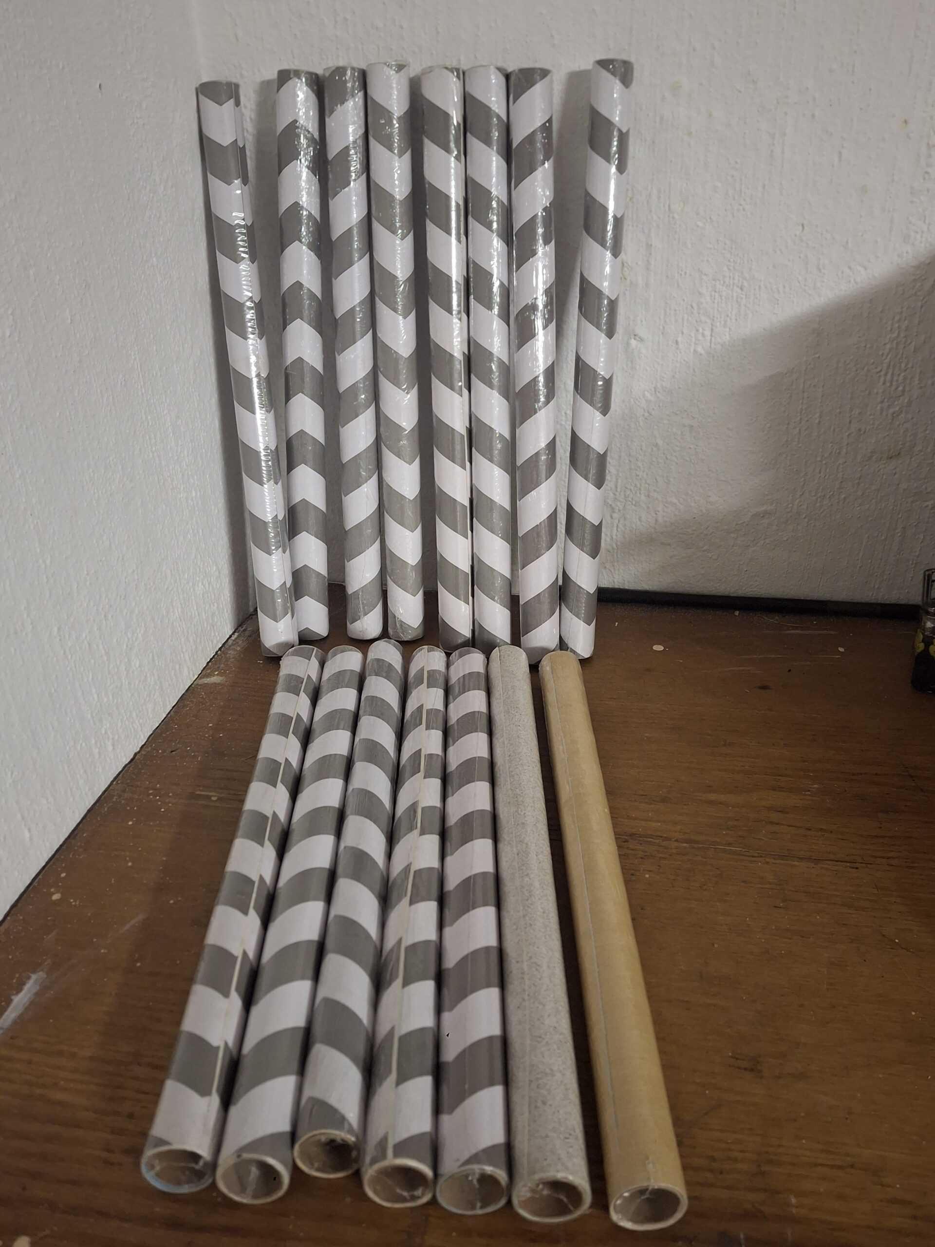 Set of 16 Rolls — Grey & White Chevron Adhesive Contact Paper