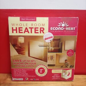Econo-Heat Wall-Mounted Whole-Room Heater (Boxed, 400W)