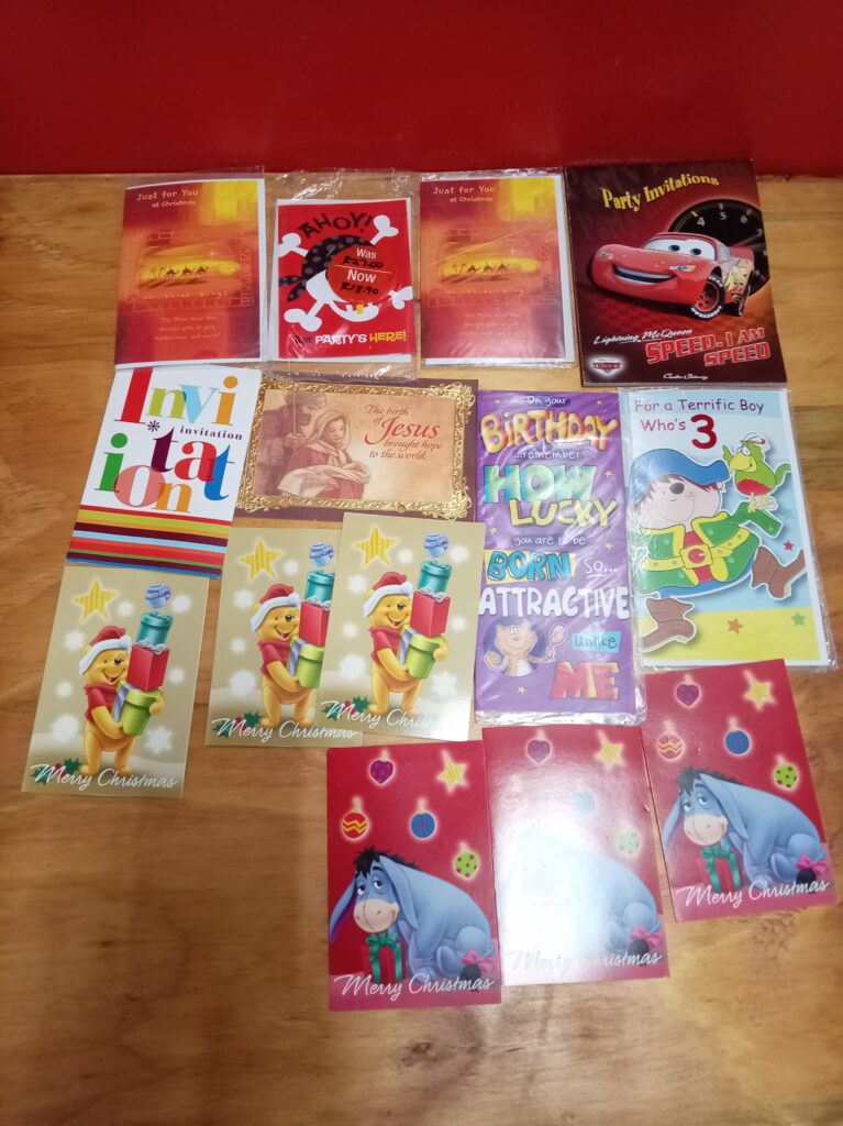 Assorted Occasional Greeting Cards & Party Invitations – Lot of approx. 15