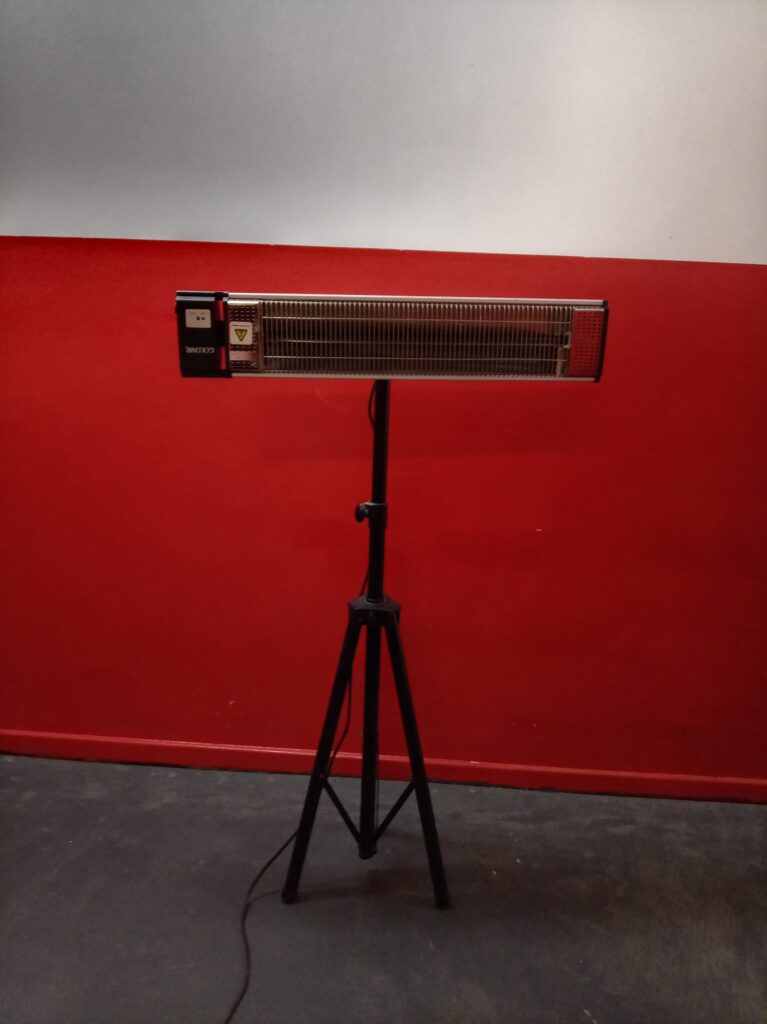 GoldAir Infrared Patio Heater on Adjustable Tripod (salvage/untested)