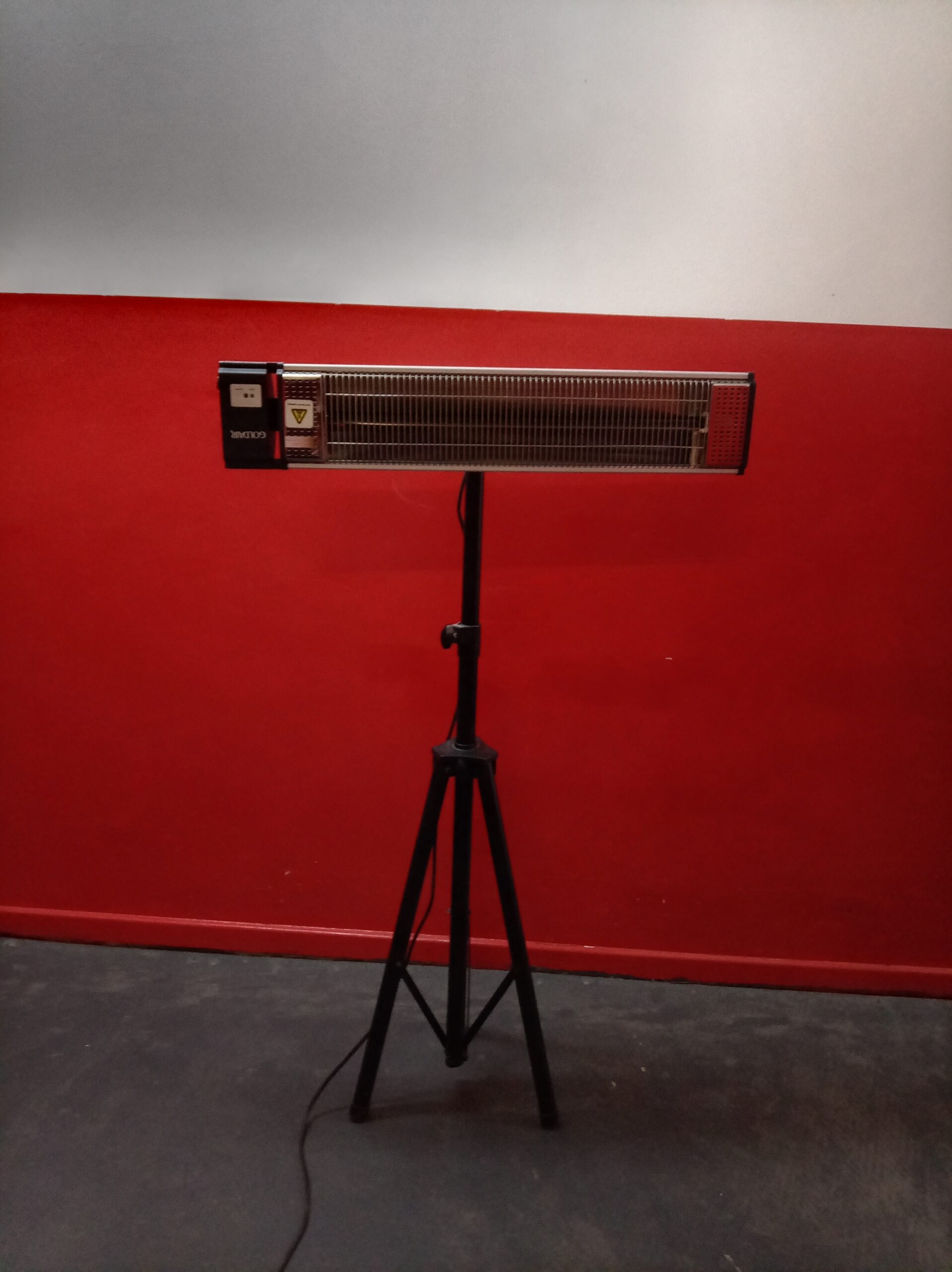 GoldAir Infrared Patio Heater on Adjustable Tripod (salvage/untested)