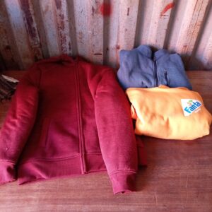 Lot of 3 Men's Hooded Sweatshirts/Jackets – Red (L), Endurance (2XL), Mr Price Fanta (L)