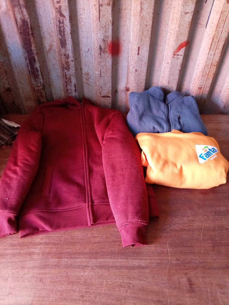Lot of 3 Men’s Hooded Sweatshirts/Jackets – Red (L), Endurance (2XL), Mr Price Fanta (L)
