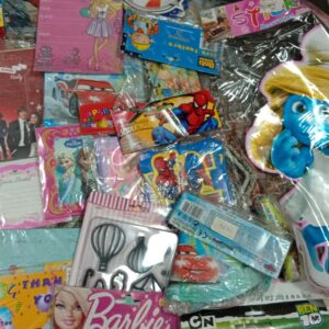 Bulk Lot: 70+ Assorted Kids’ Party Supplies & Themed Stationery (Frozen, Barbie, Avengers, More)