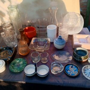 Mixed Lot of Assorted Glass Vases, Bowls & Small Glassware (approx. 24 pcs)