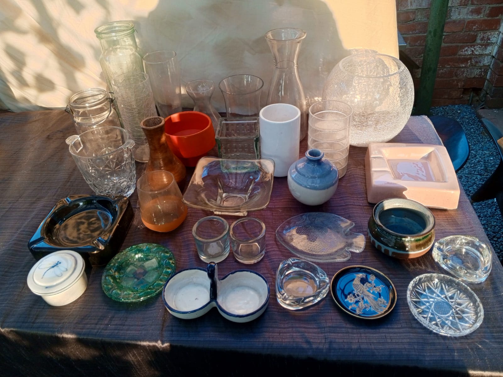 Mixed Lot of Assorted Glass Vases, Bowls & Small Glassware (approx. 24 pcs)