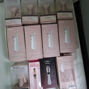 Mixed Lot of 12 Boxed Beauty Machines (Facial Cleansers, Massagers, Airbrushes)