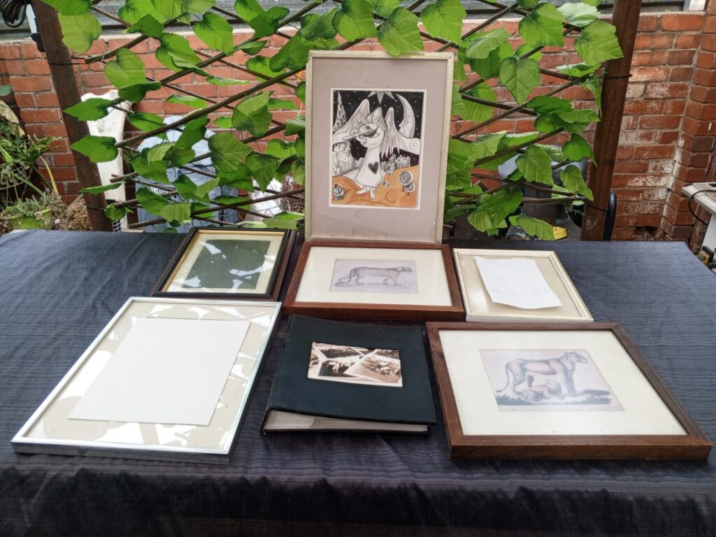 Lot of Framed Prints and Photo Album – 7 Frames + 1 Album, Mixed Frames