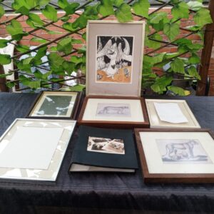Lot of Framed Prints and Photo Album – 7 Frames + 1 Album, Mixed Frames