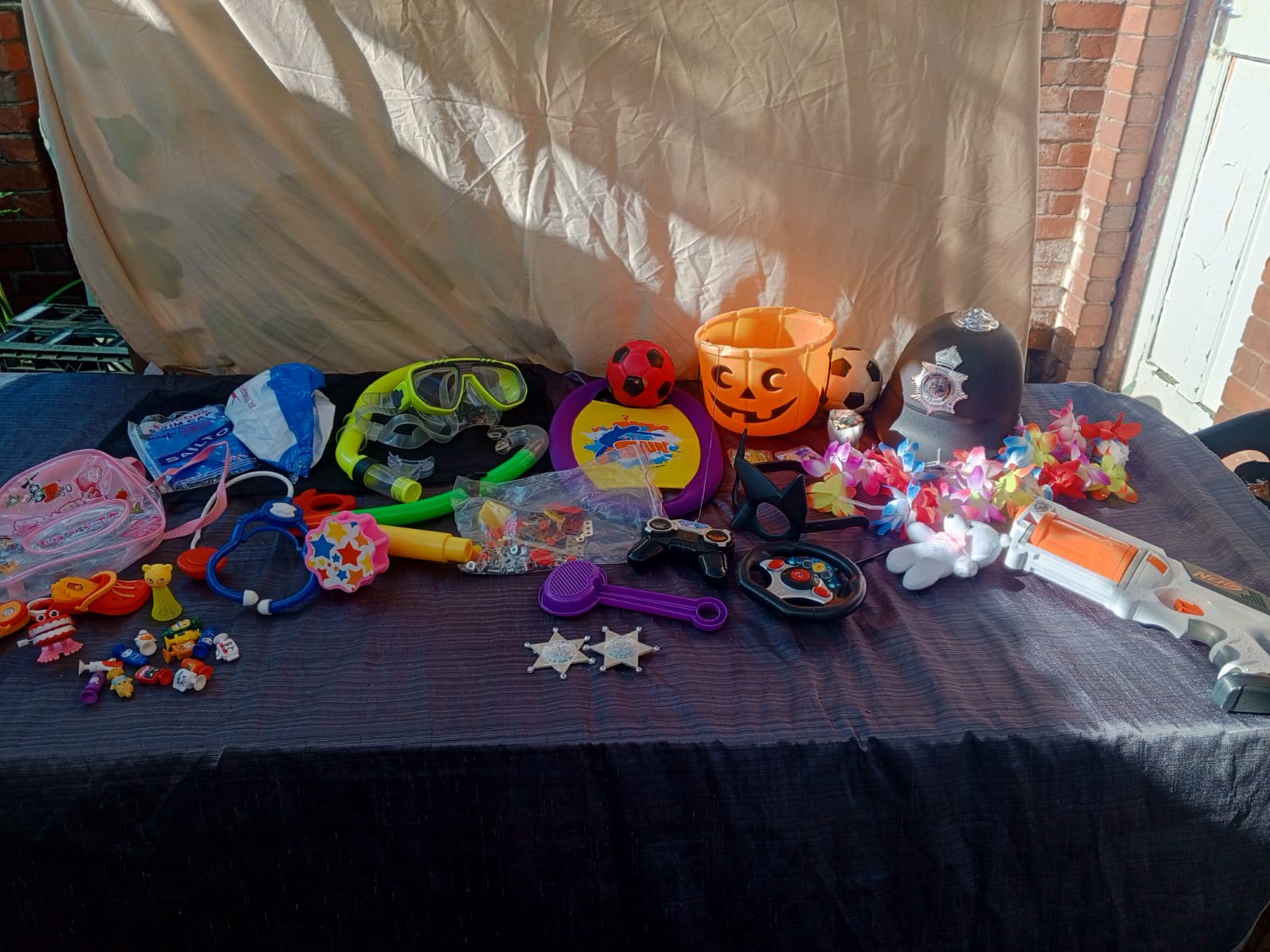 Mixed Toys Joblot — Assorted Children’s Toys, Nerf-Style Gun, Pumpkin Bucket