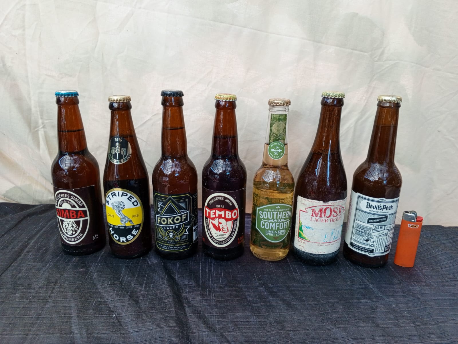 Lot of 7 Assorted Sealed Bottled Beers & Alcoholic Beverages (Mixed Brands)