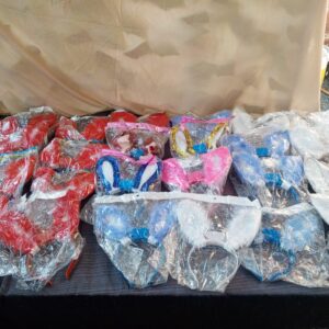 Joblot 27 Party Bunny Ear Headbands (Alice Bands) — Assorted Colours, Individually Bagged