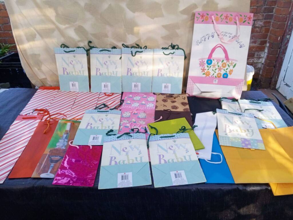 Assorted Lot of 39 Gift Bags — Mixed Sizes & Colours