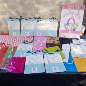 Assorted Lot of 39 Gift Bags — Mixed Sizes & Colours