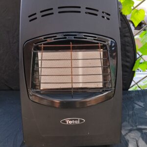 Totai Portable Gas Space Heater — Black with Hose & Regulator (Needs Repair)