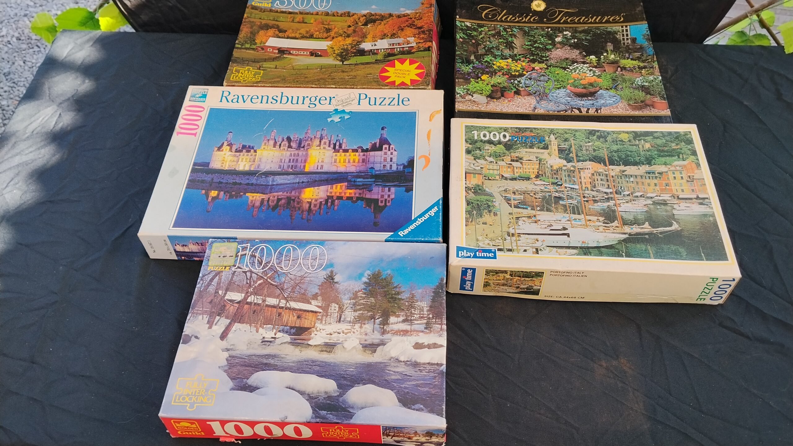 Mixed Lot of 5 Boxed Jigsaw Puzzles (includes Ravensburger box)