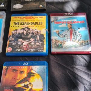 Bulk Lot: 50+ DVDs, Blu-rays, HD DVDs & Music CDs – Action, Comedy, Classics & Hits