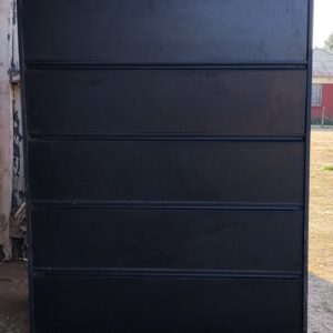 Large 5-Drawer Metal Lateral Filing Cabinet – Used, Sturdy, Spacious
