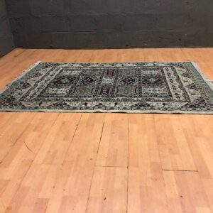 Patterned Rug – 223 x 145 cm, Traditional Motif, Used with Wear