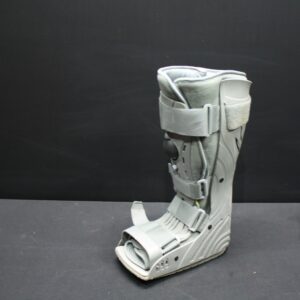 Single Grey Medical Moon Boot (Open-Toe) with Pressure Knob & Straps