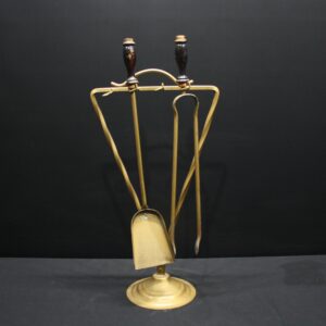 Fireplace Tool Set on Stand with Shovel & Tongs — Used, Sold As-Is