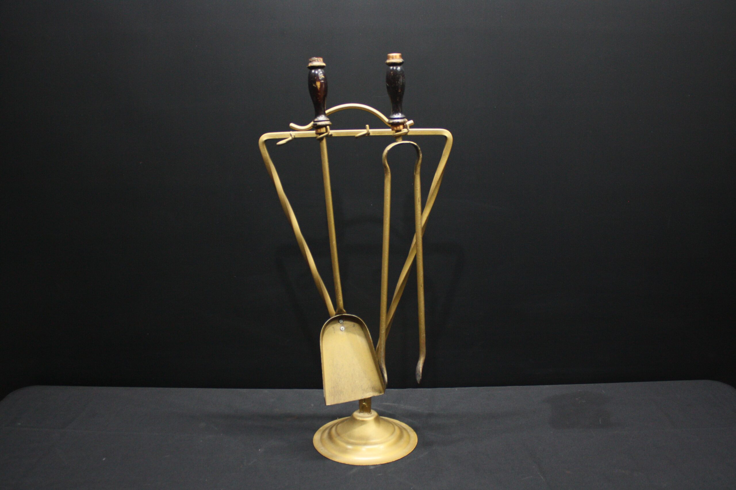 Fireplace Tool Set on Stand with Shovel & Tongs — Used, Sold As-Is