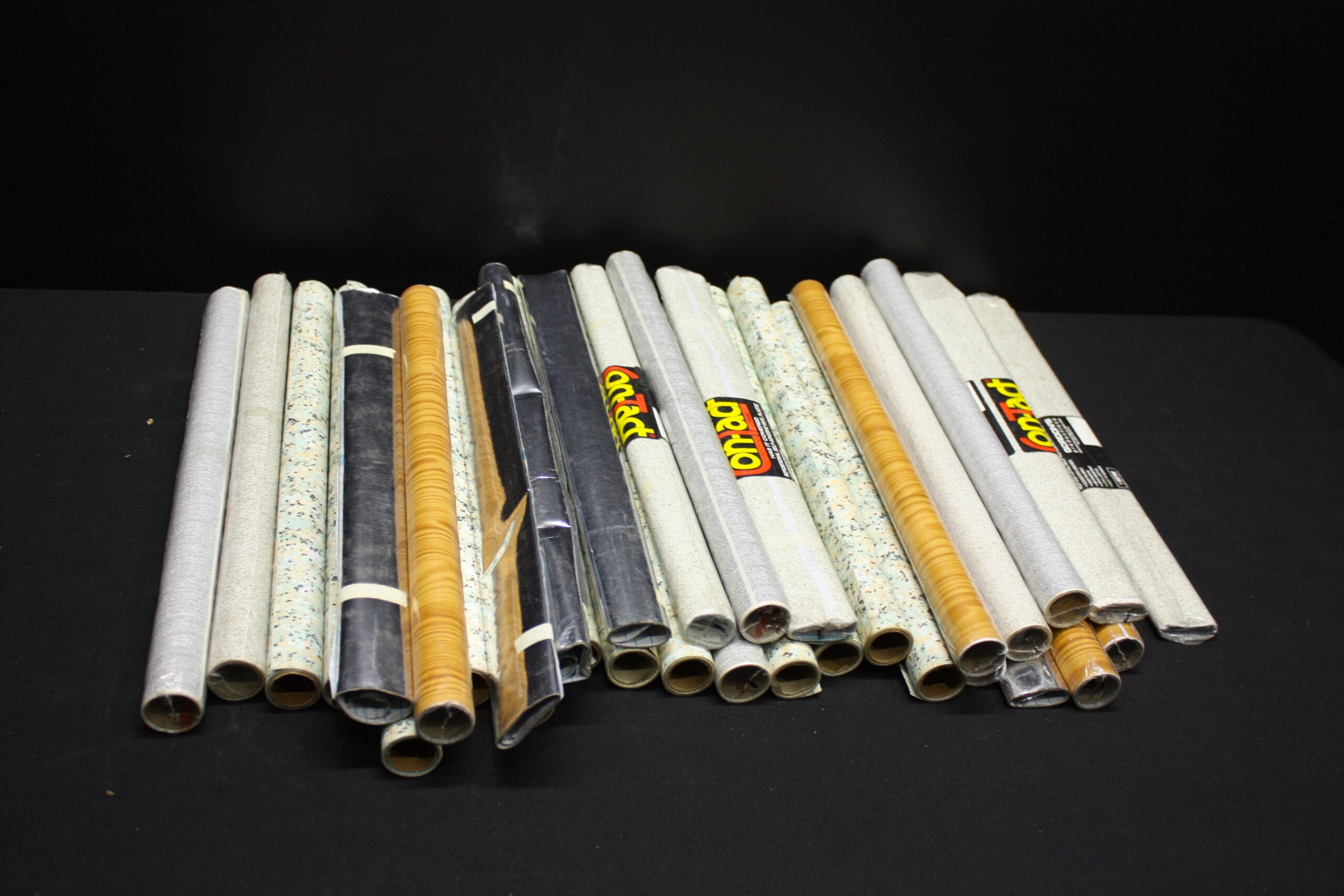 Bundle of 25+ Rolls of Contact/Adhesive Covering – Various Designs