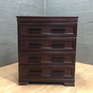 Dark-brown 4-Drawer Chest / Dresser — 90 x 47 x 106 cm