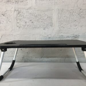 Portable Folding Lap Desk / Laptop Tray with Cup Holder and Device Slot