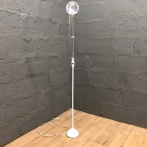 White Adjustable Floor Lamp – Weighted Base, Inline Switch (1pc)