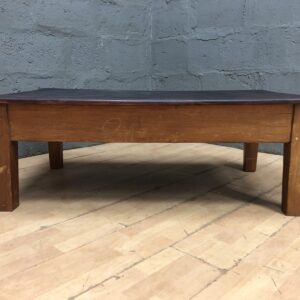 Low Wooden Coffee / Side Table with Long Crack and Surface Wear