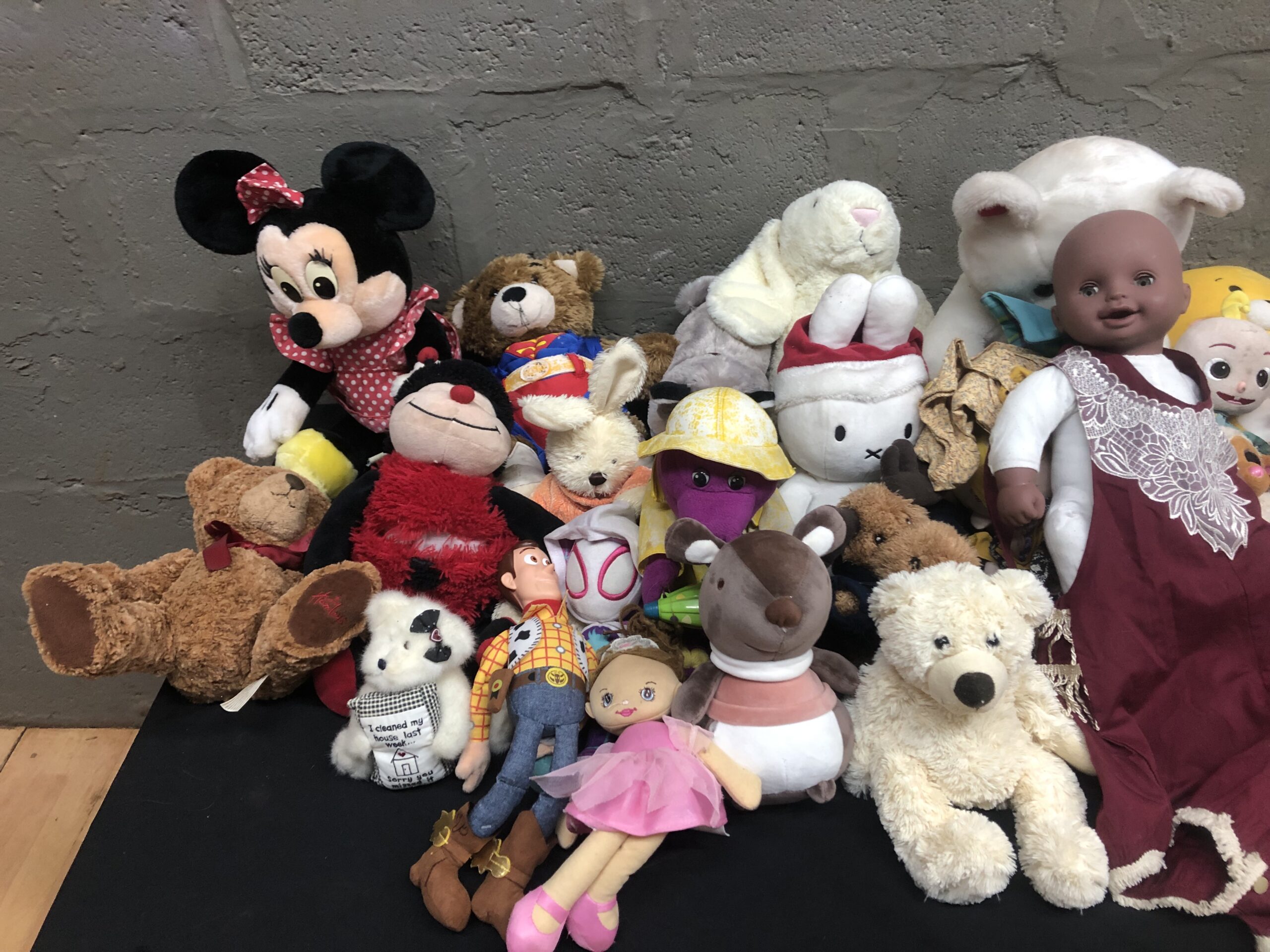Mixed Lot of Approximately 25–30 Assorted Soft Toys / Plush Characters