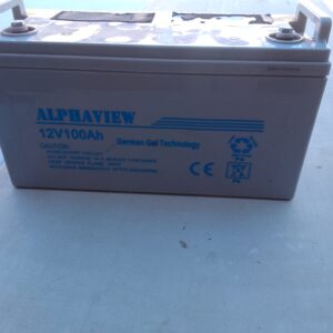 12V 100Ah Gel Battery (ALPHAVIEW) – Used, Untested