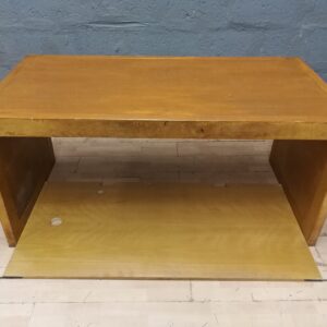 Low Rectangular Wooden-Look Table / Bench with Removable Lower Shelf (160 x 80 x 74cm)