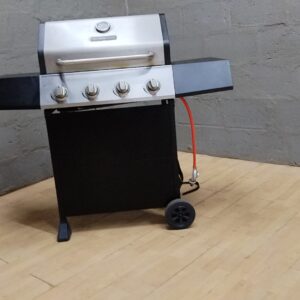 Terrace Leisure 4-Burner Gas Barbecue / Grill — Used, Hose & Regulator Included