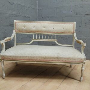 1960's Gustavian Style Sofa / Bench, 114cm Length