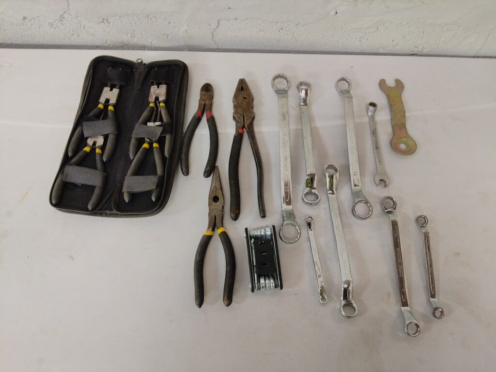 Assorted Hand Tools Lot with Zippered Case — ~17 Pieces, Used