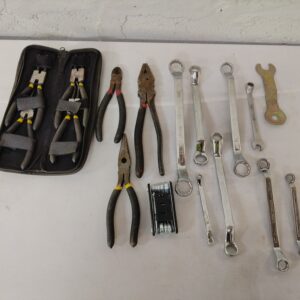 Assorted Hand Tools Lot with Zippered Case — ~17 Pieces, Used