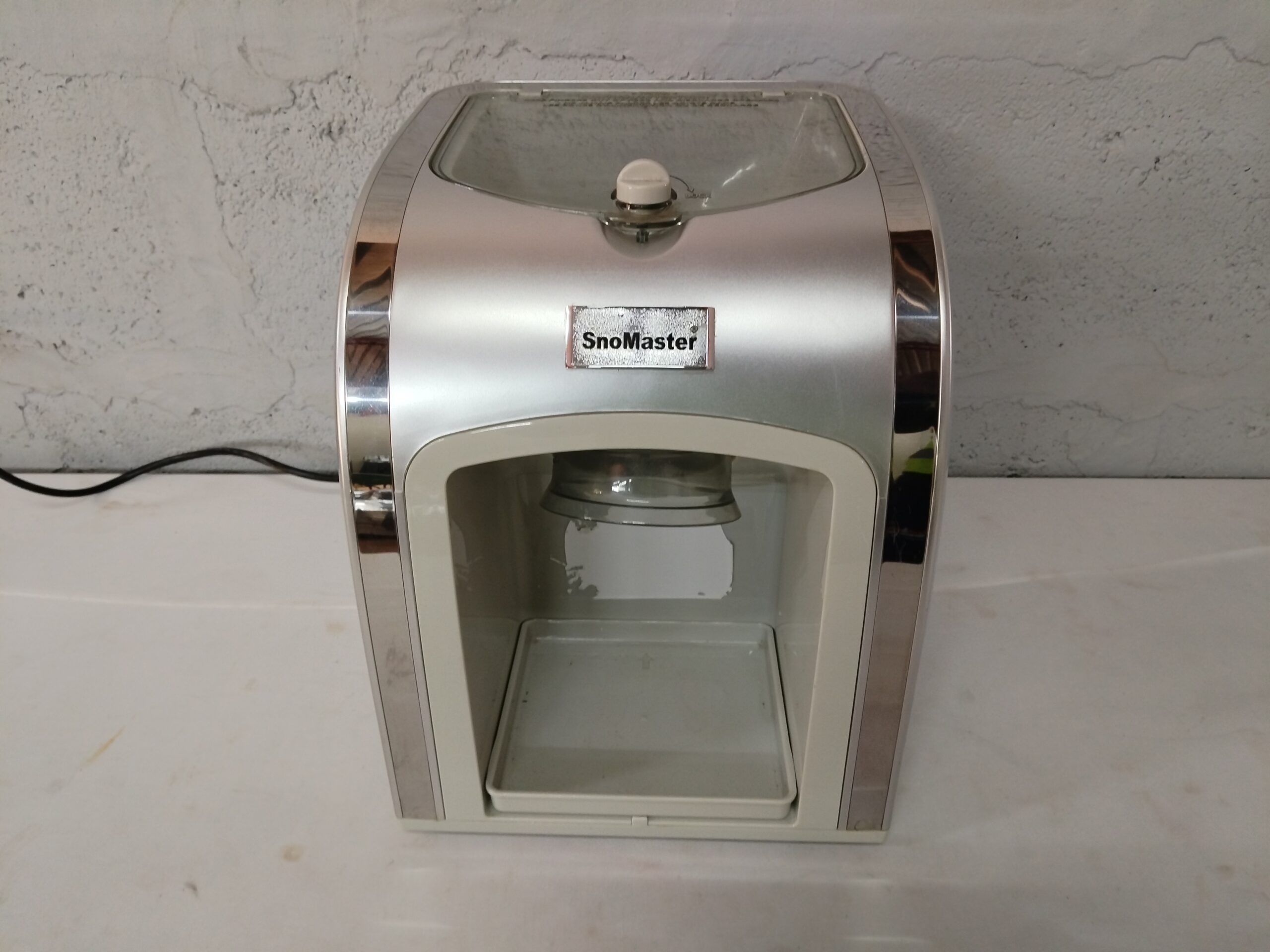 SnoMaster ZB-14D countertop ice shaver (power cord, hopper lid)