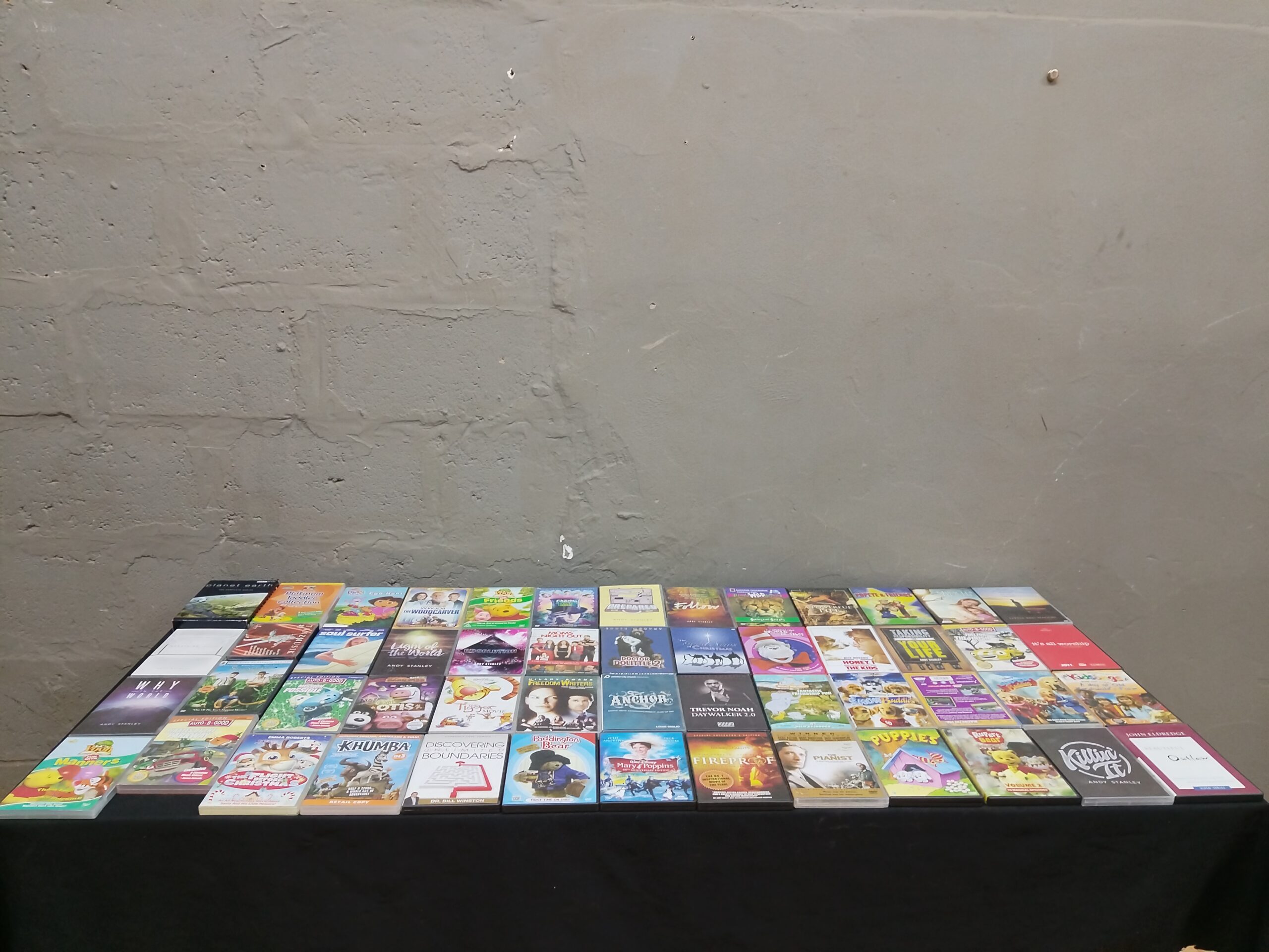 Mixed Lot of Approximately 45–50 DVDs (Various Titles, Cases Shown)