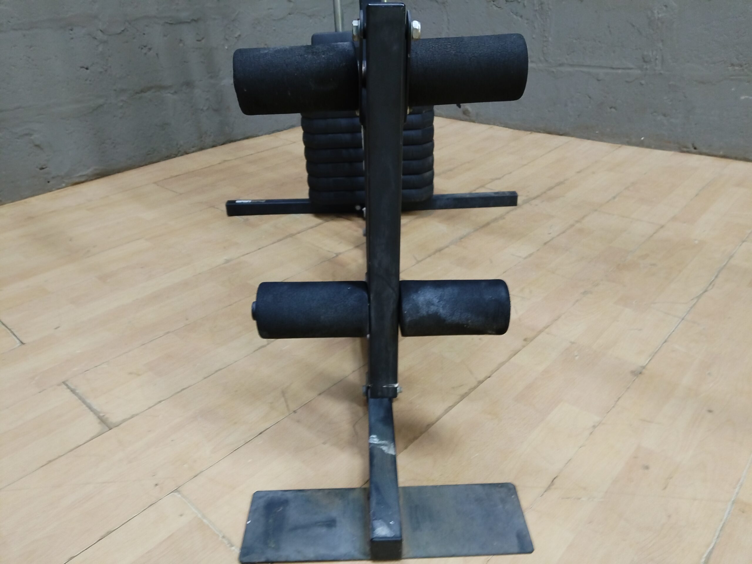 Used multi-gym home gym machine labelled ‘POWER GYM 1.0’ — bench, weight stack & pulleys