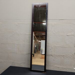 Full-Length Framed Mirror — 167 x 38 cm, Dark Frame