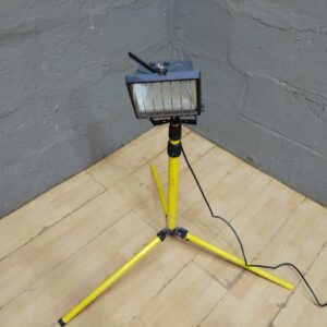 Portable Tripod Work Light with Yellow Tripod and Square Light Head