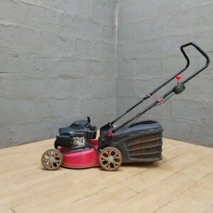 Used Walk-Behind Lawn Mower with Grass Catcher (Red/Pink Deck)