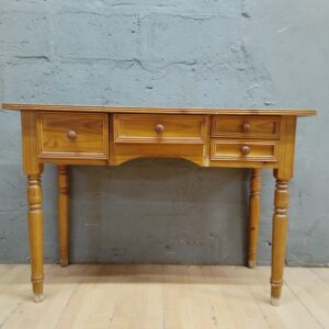Solid-Wood Desk / Table with Five Drawers — 117 x 46 x 80 cm