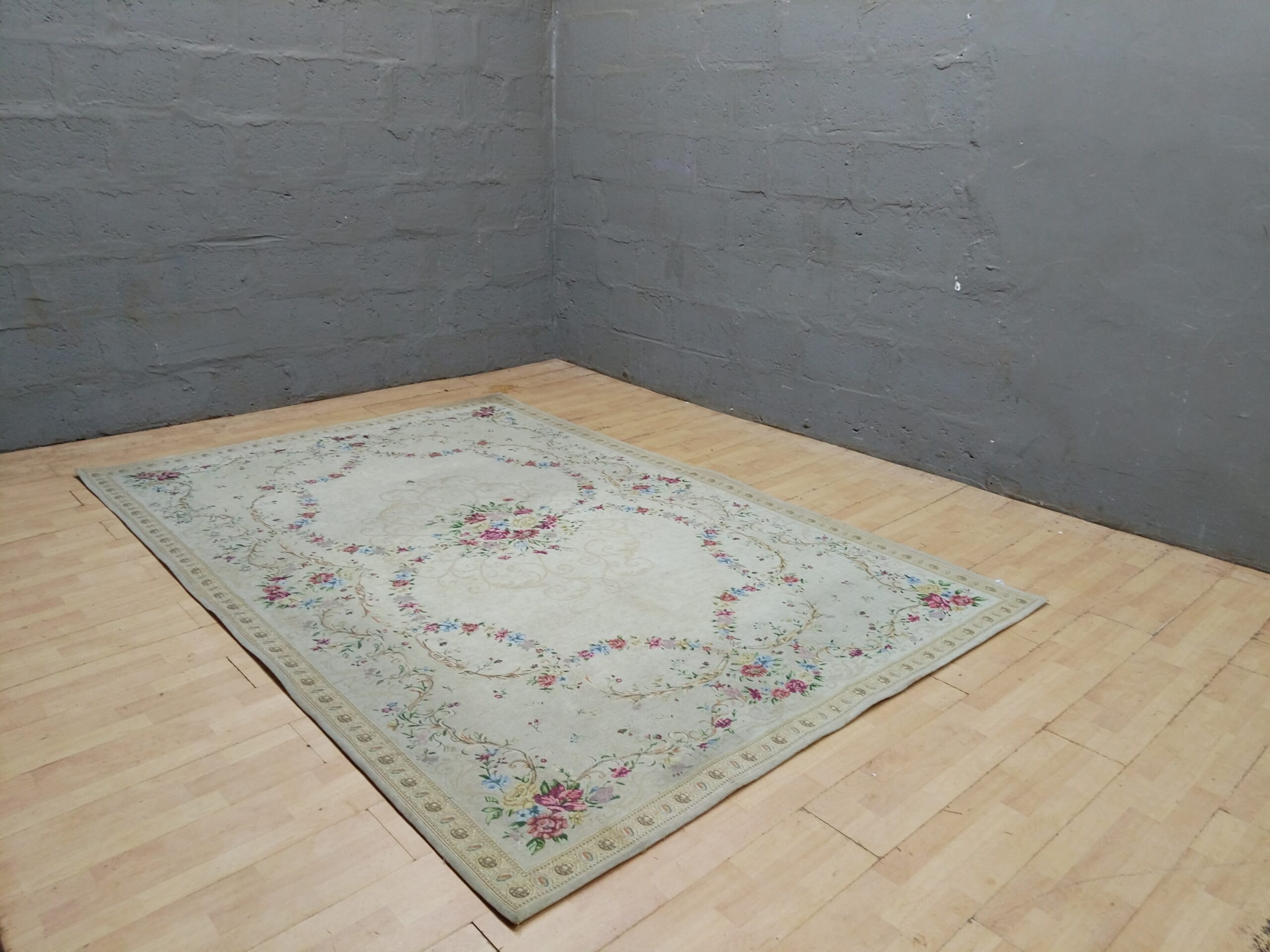 Floral Cream/Beige Area Rug, 298 x 200 cm ()