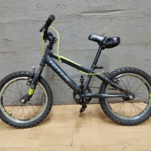 TOTEM Small Children's Bicycle – Matte Dark Frame with Neon Yellow Brake Housings