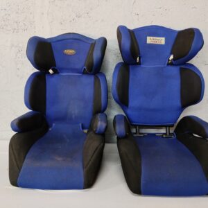 Pair of Safeway Fiesta High-Back Child Booster Seats, Blue/Black (2)