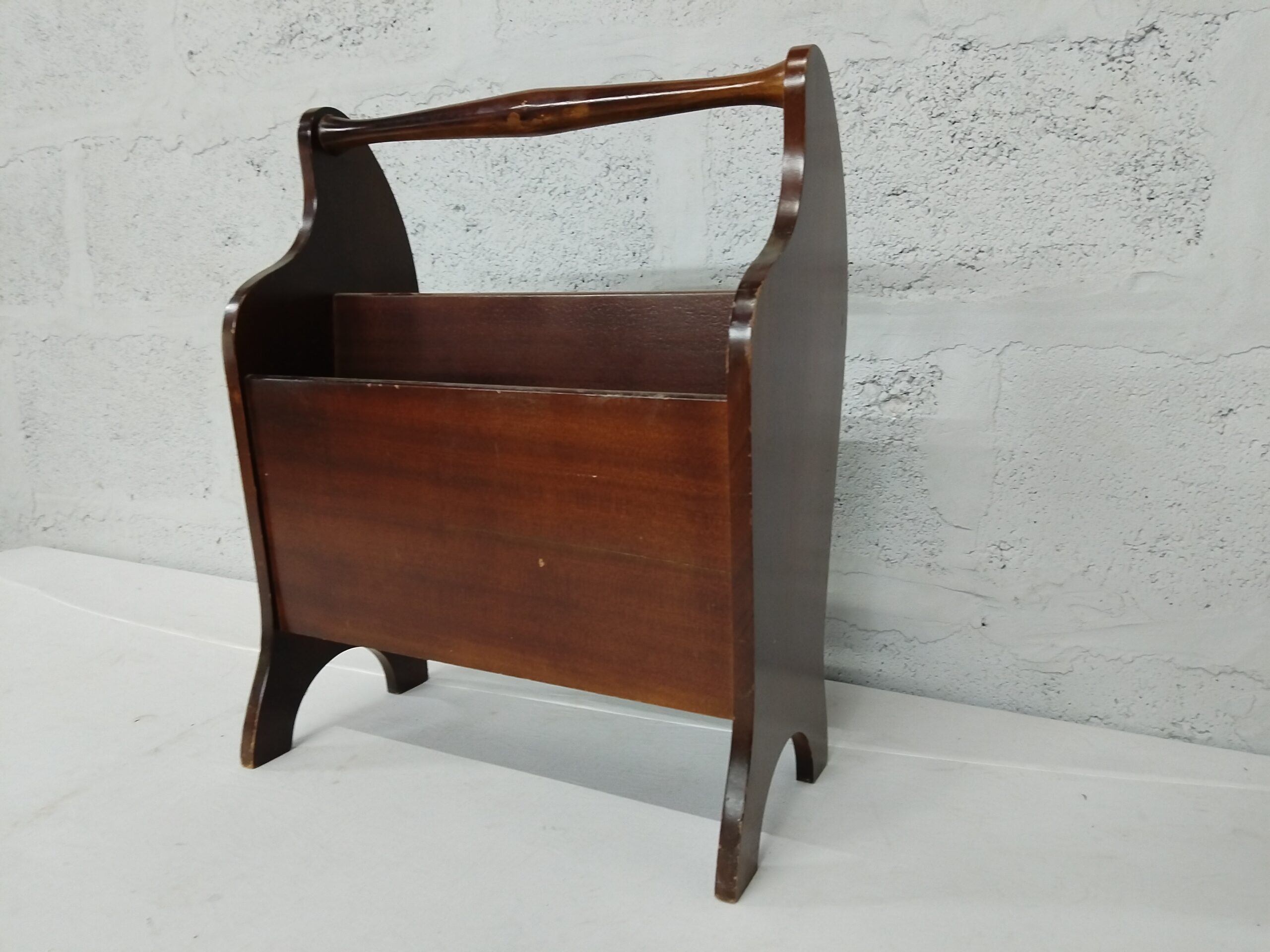 Small Brown Handled Storage Rack / Stand — Single, Compact 40×21×50 cm